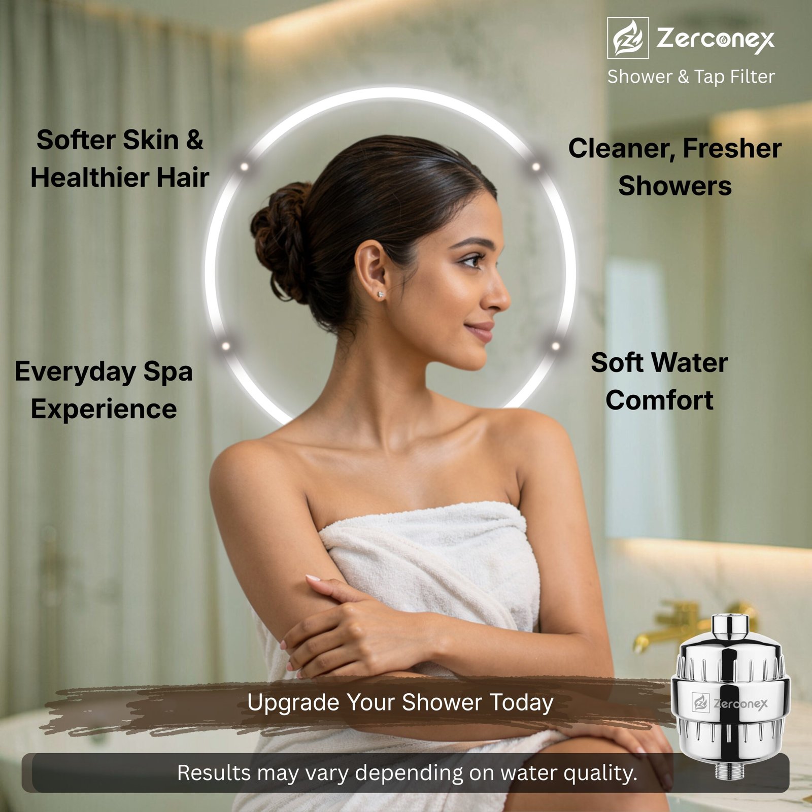 Zerconex 18-Stage Hard Water Softener for Tap & Shower - Image 3